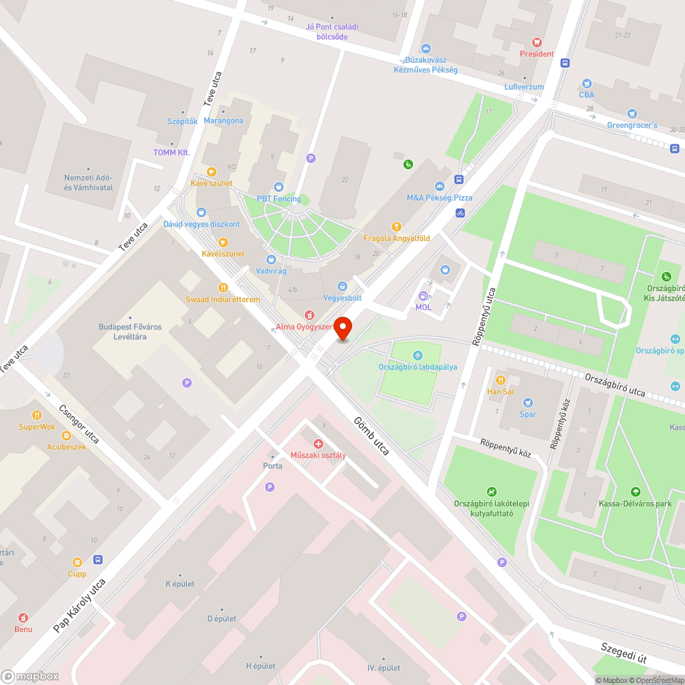 Kerékpáros kereszteződés közepén oszlop bejelentés helye