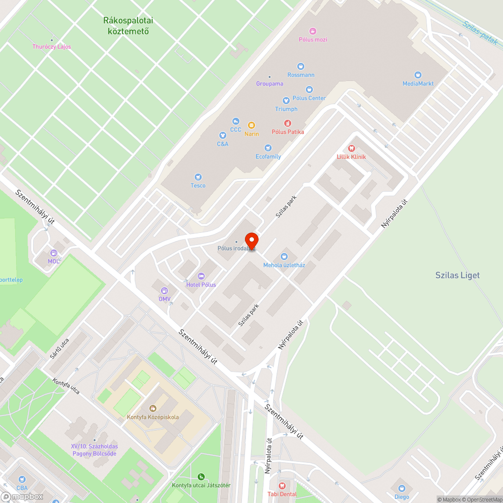 Hiányzó járda bejelentés helye