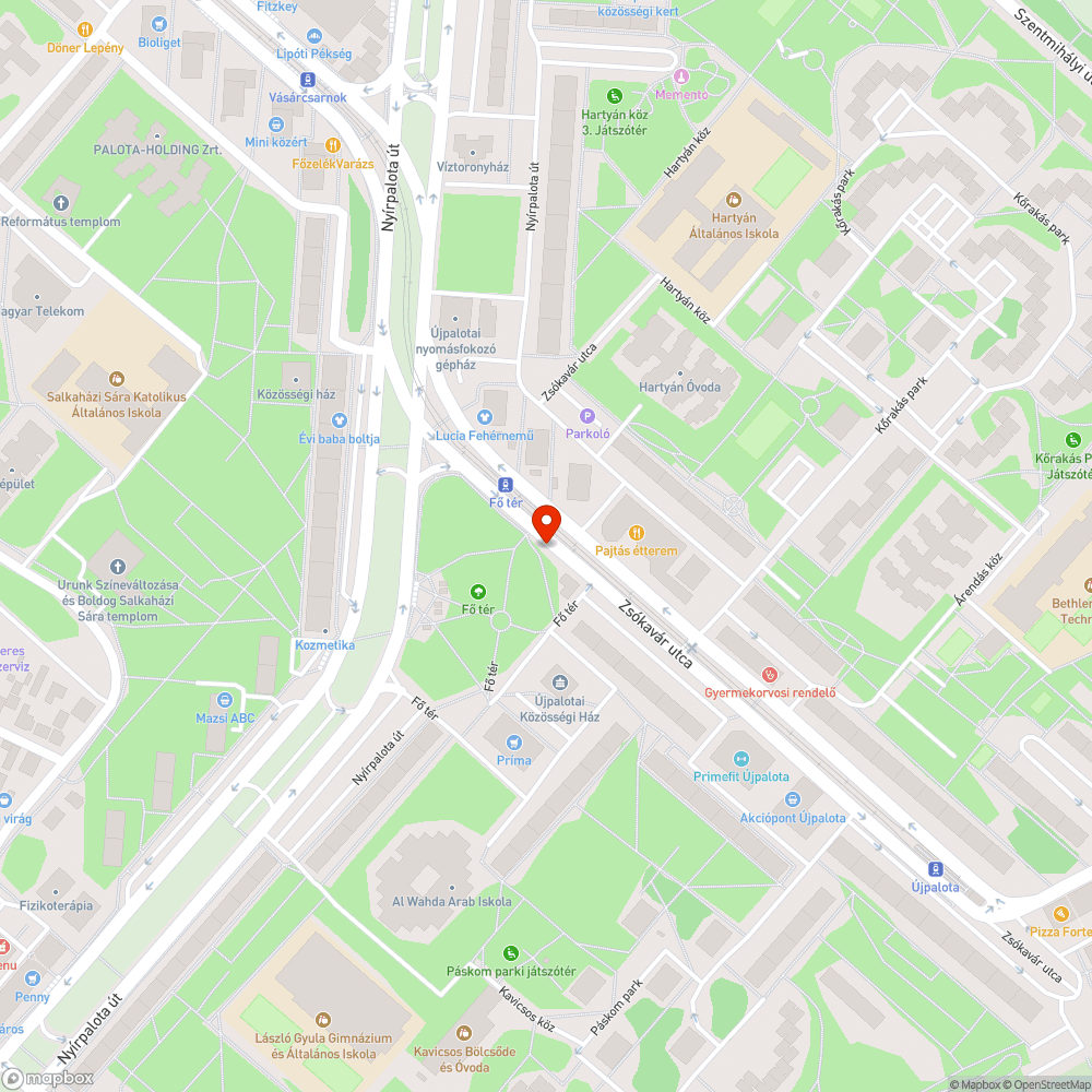 Buszmegálló bejelentés helye