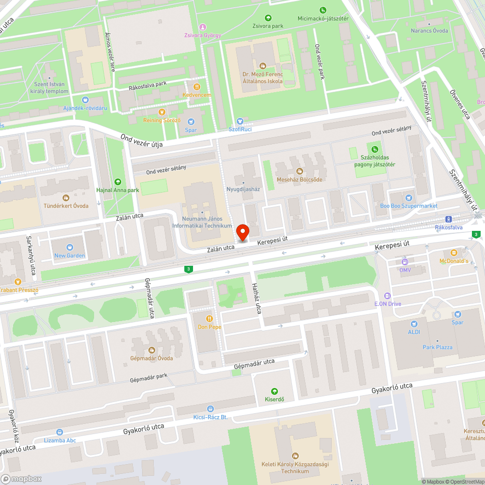 Balesetveszélyes kerékpárút kereszteződés a tilosban parkoló autók miatt (is) bejelentés helye