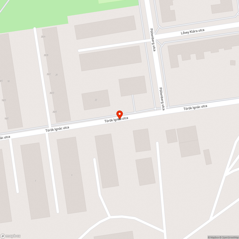 Török Ignác utcában folyamatos illegális zöldhulladék lerakása bejelentés helye