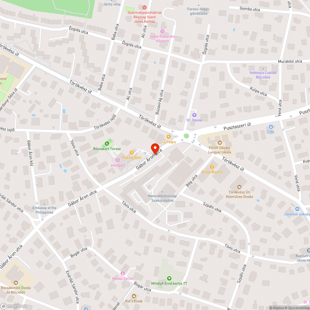 Süllyedő csatornafedelek a járdán (Gábor Áron utca) bejelentés helye