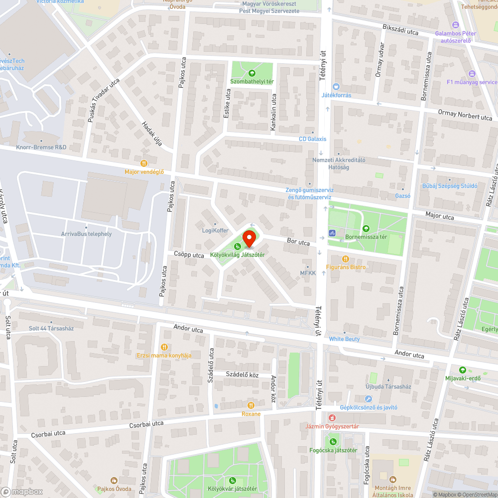 Szemét a Rozsnyó-téren bejelentés helye