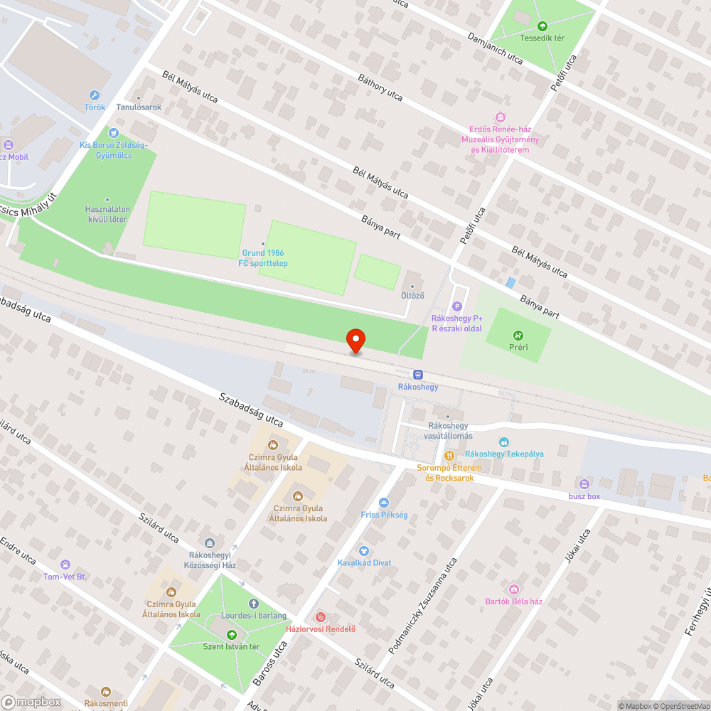 Rongálás a vasútállomáson bejelentés helye