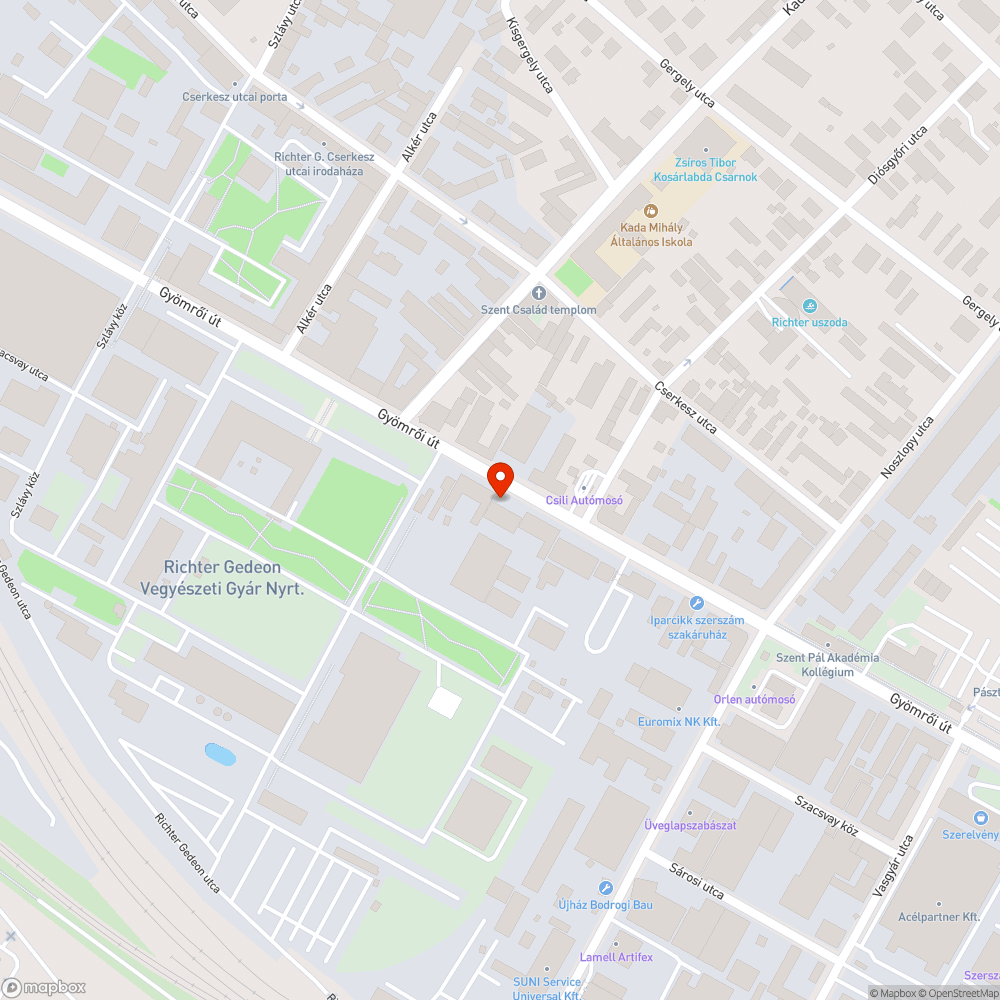 El nem végzett járdahiba-javítás - Gyömrői út 44. bejelentés helye