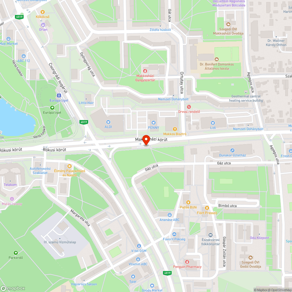 Süppedő térkövek a buszmegállóban bejelentés helye