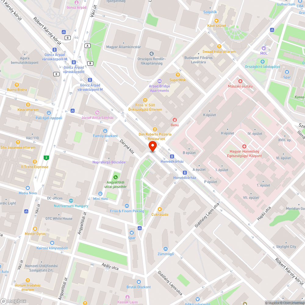 Hiányzó kerékpárút tábla bejelentés helye