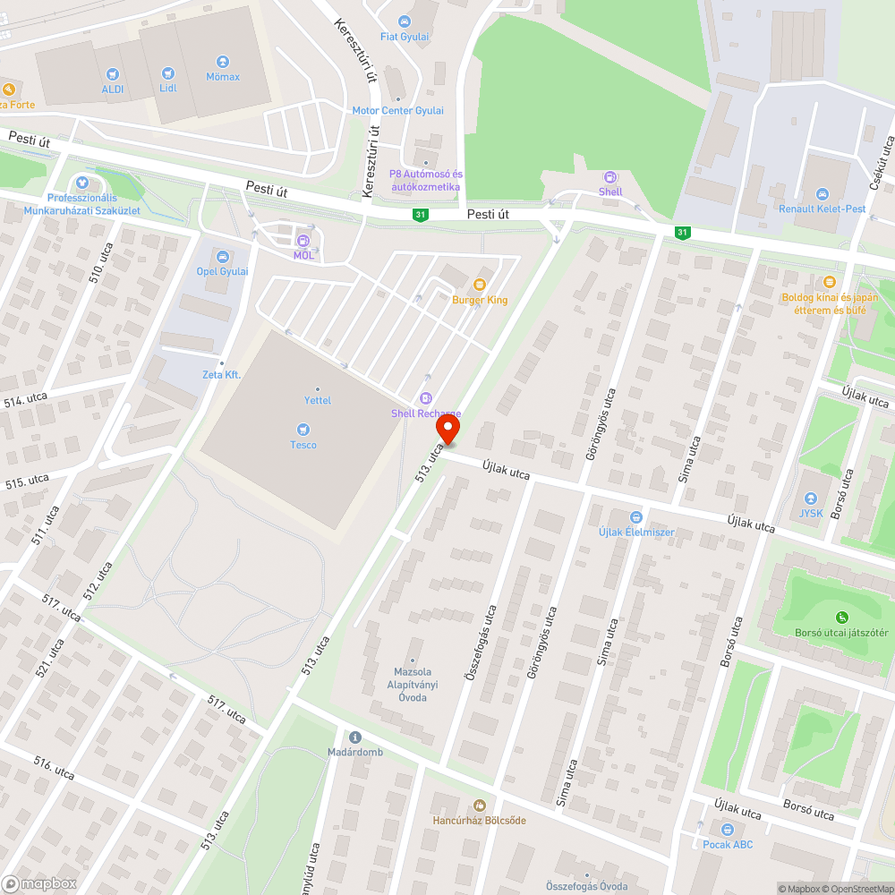 Fokozottan ***** szemetes járdaszakasz bejelentés helye