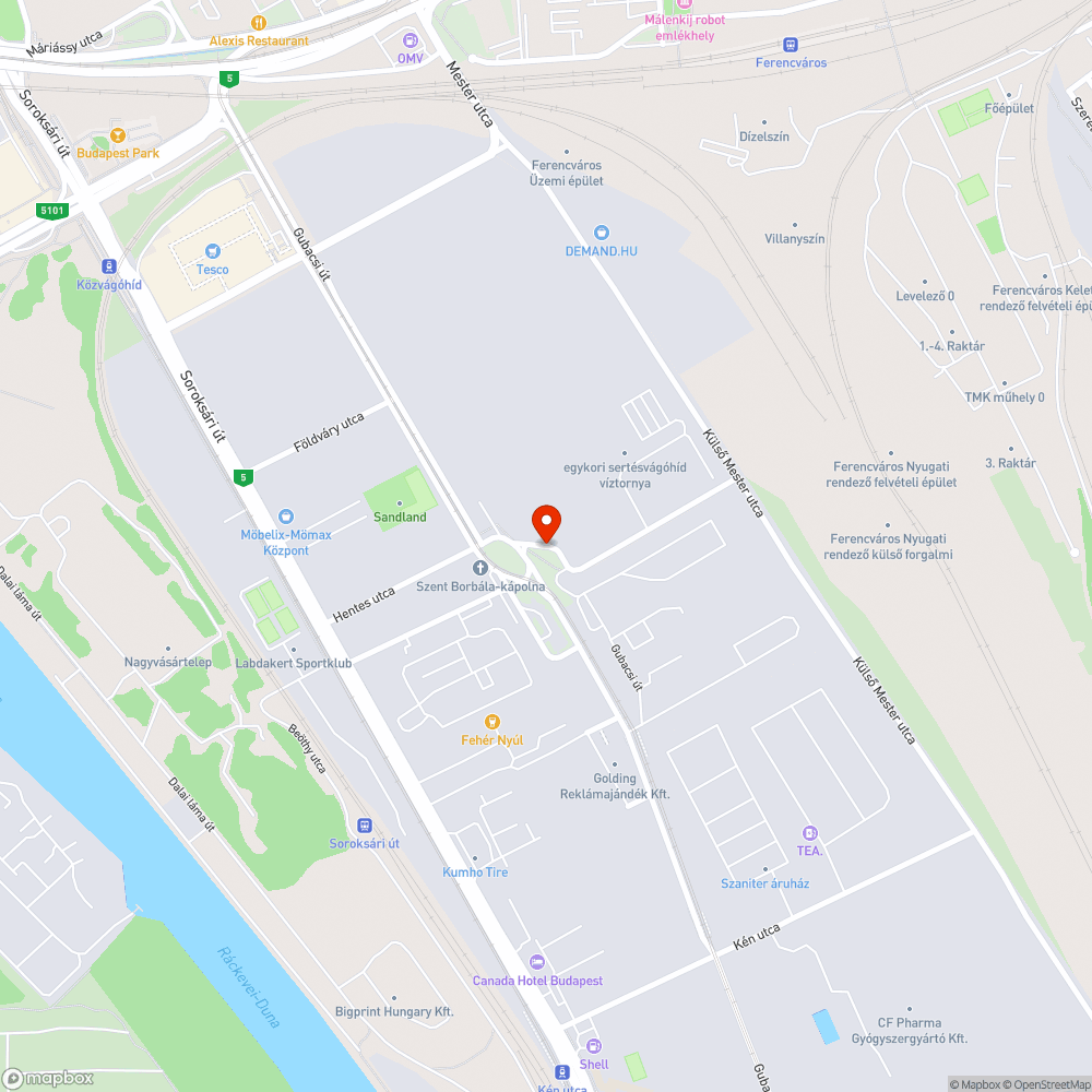 Beláthatatlan kanyar bejelentés helye