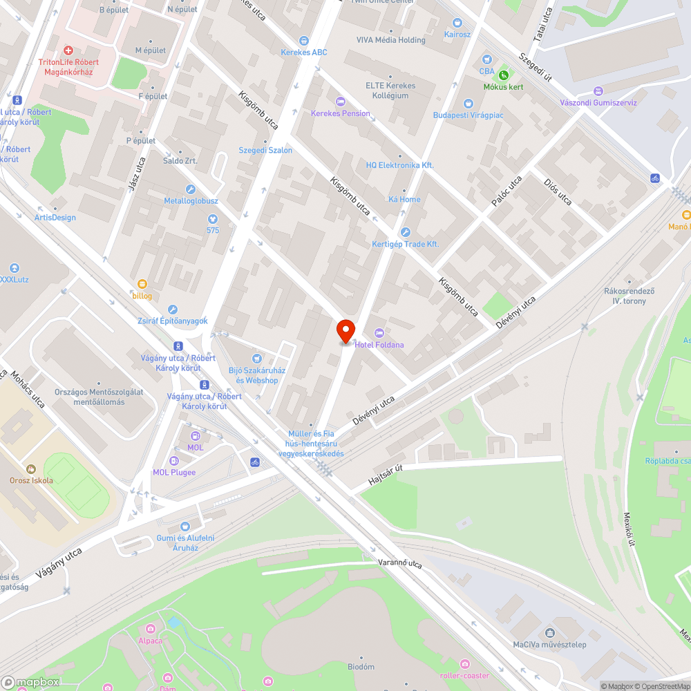 Tabla bejelentés helye