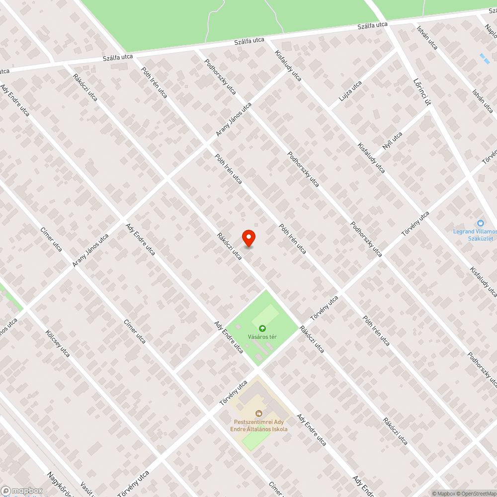 A focipálya kerítése kidőlt bejelentés helye