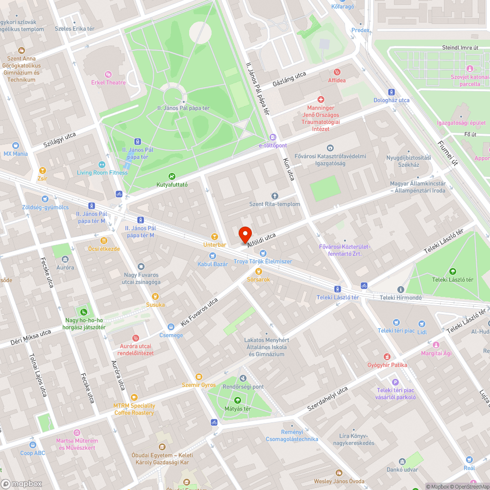 Szemét- és lomhegy az Alföldi utcában bejelentés helye