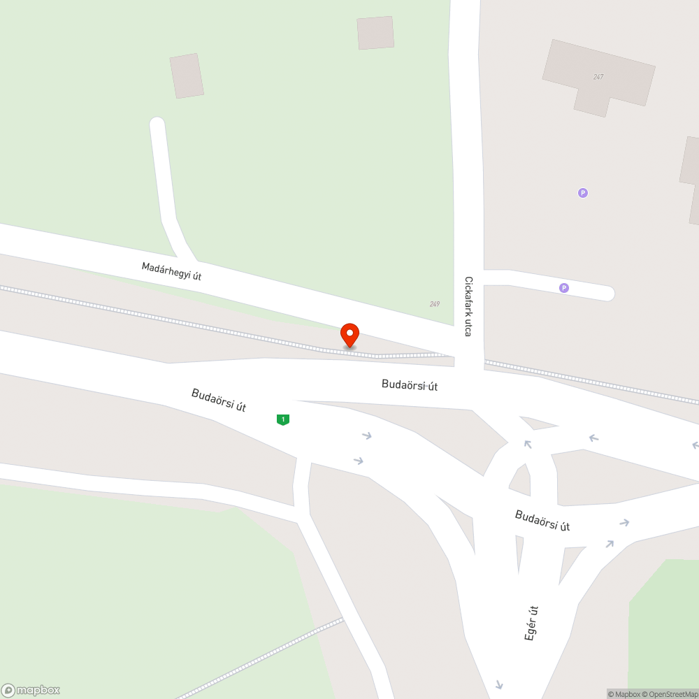 Veszélyes, benőtt kerékpárút bejelentés helye