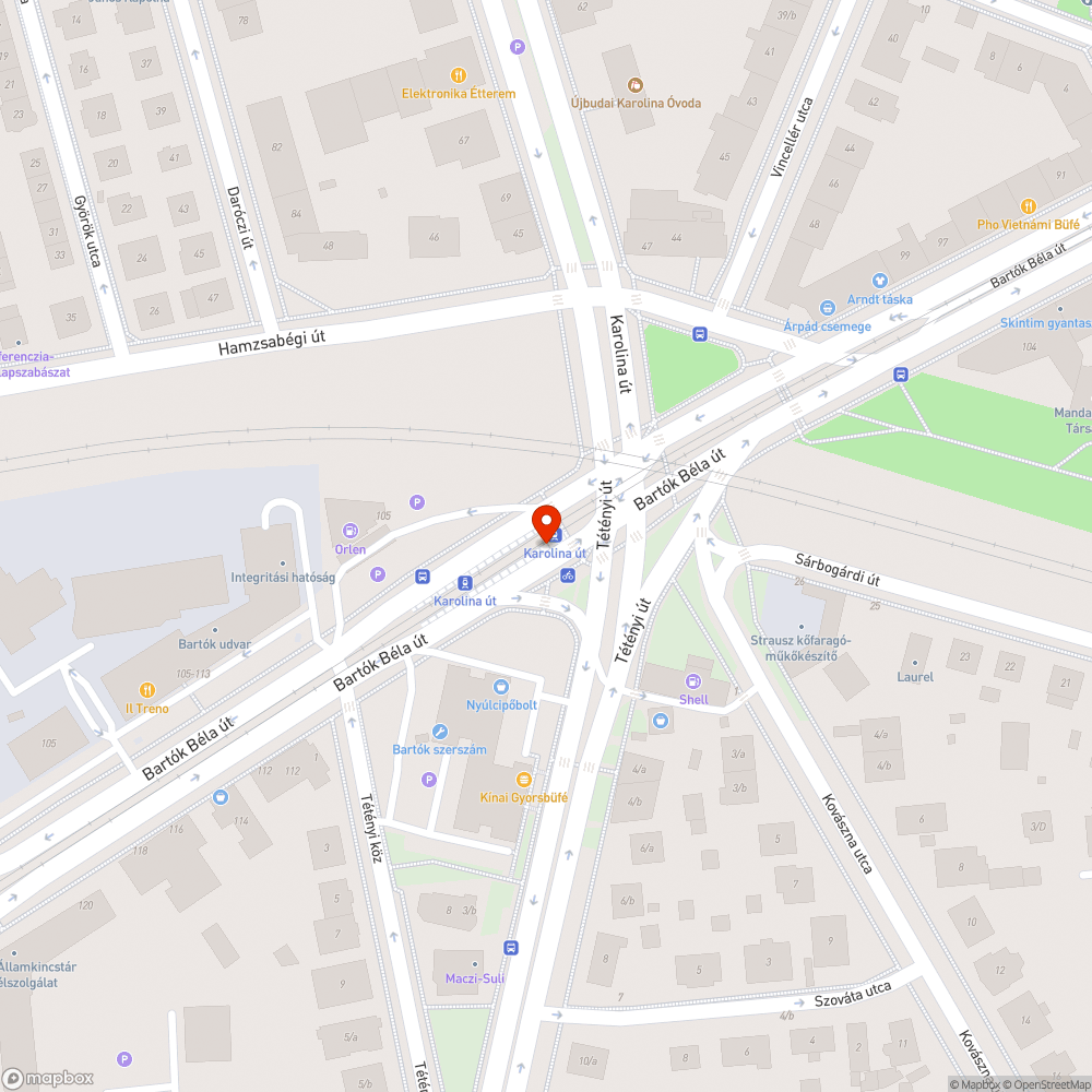 Üvegszilánk a villamos megállóban bejelentés helye