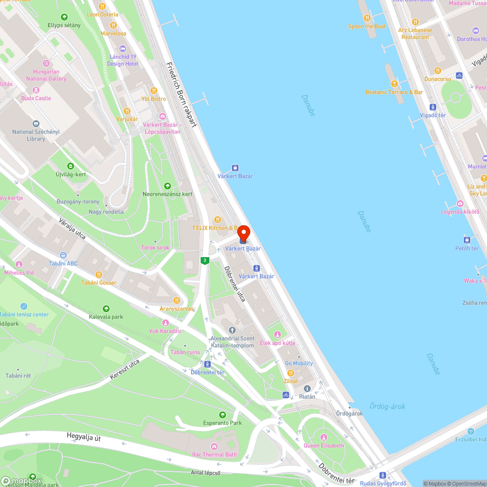 Leszakadt faág a Várkert rakparton a villamosmegállóban bejelentés helye