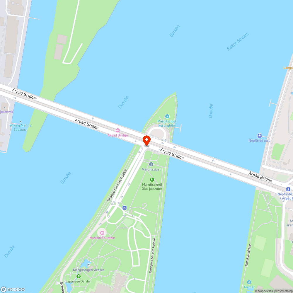 Margitsziget északi parkoló bejelentés helye