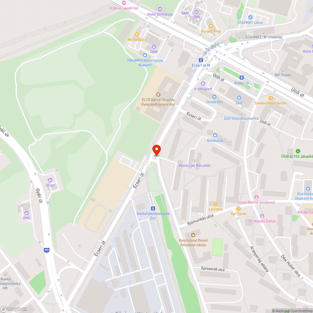 kereszteződés belátását akadályozó gaztenger bejelentés helye