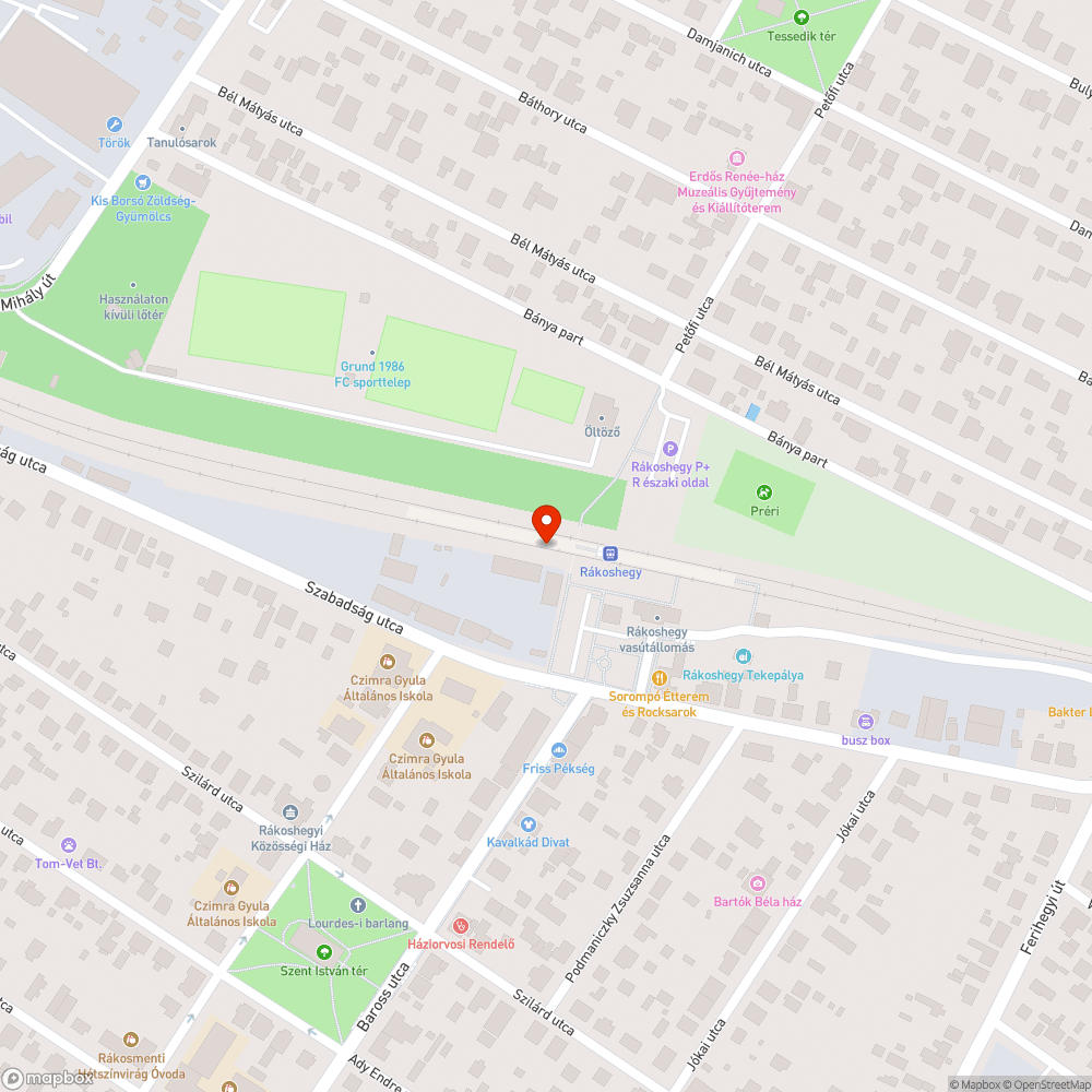 Megrongált vízelvezető bejelentés helye