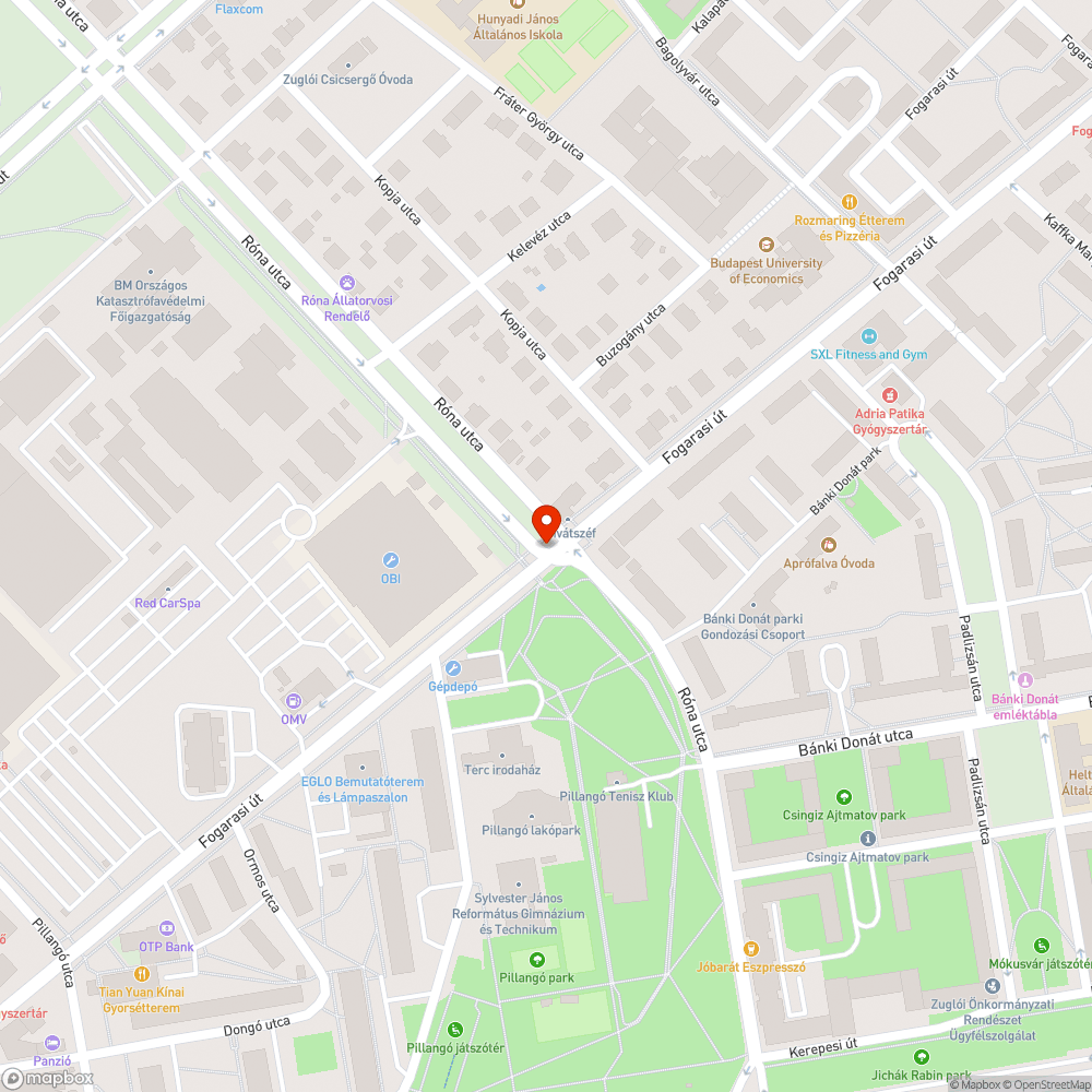 Balesetveszélyes kátyú a kerékpárúton bejelentés helye