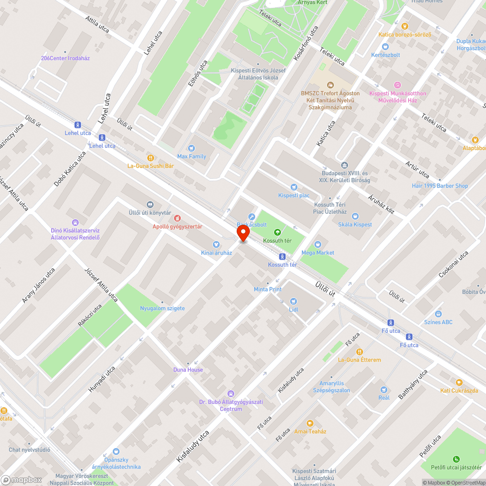 Tőből kitört poller(ek) a Hunyadi utca sarkán bejelentés helye