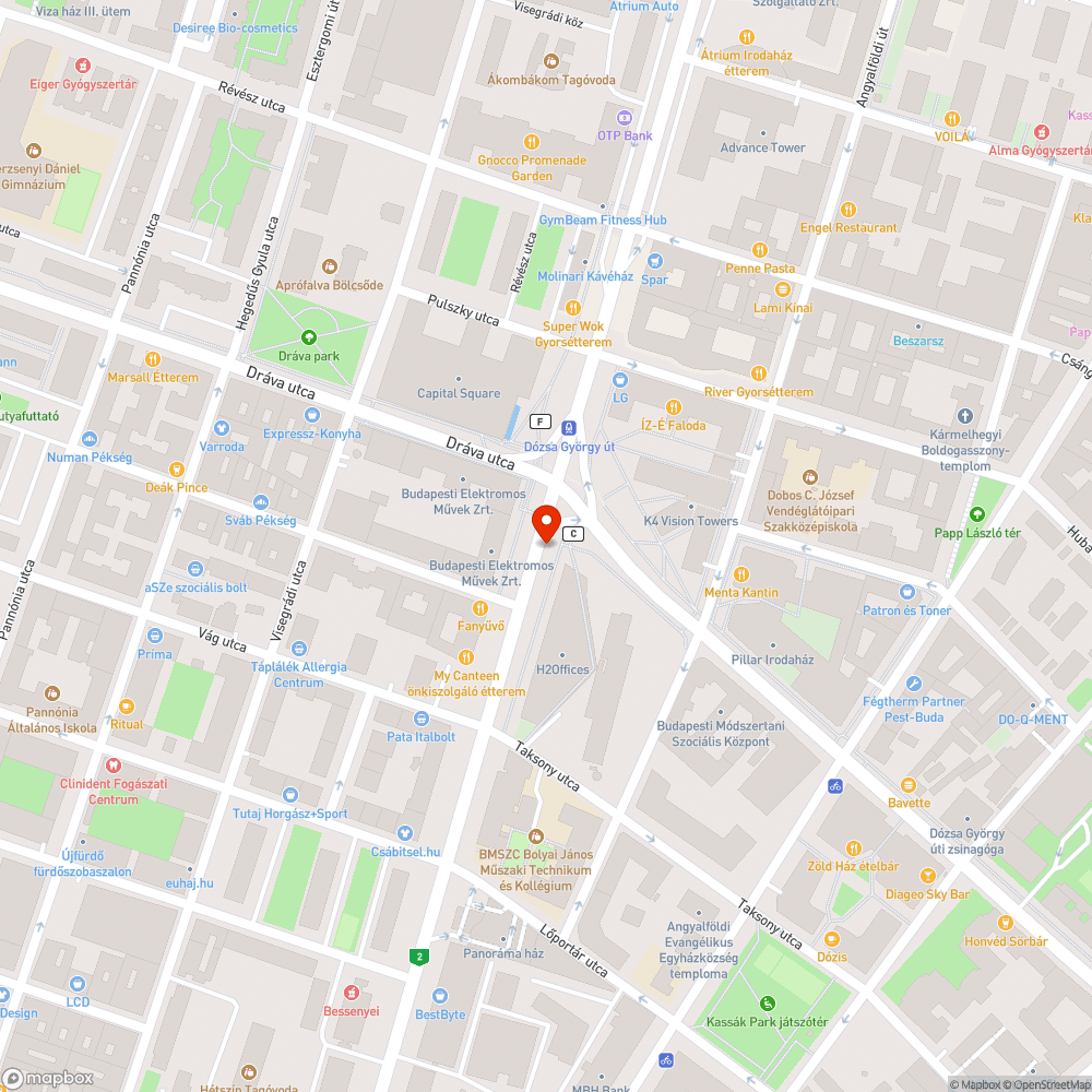 Megrongált tábla a Dózsa György úti aluljáró C kijáratának lejárati táblája bejelentés helye