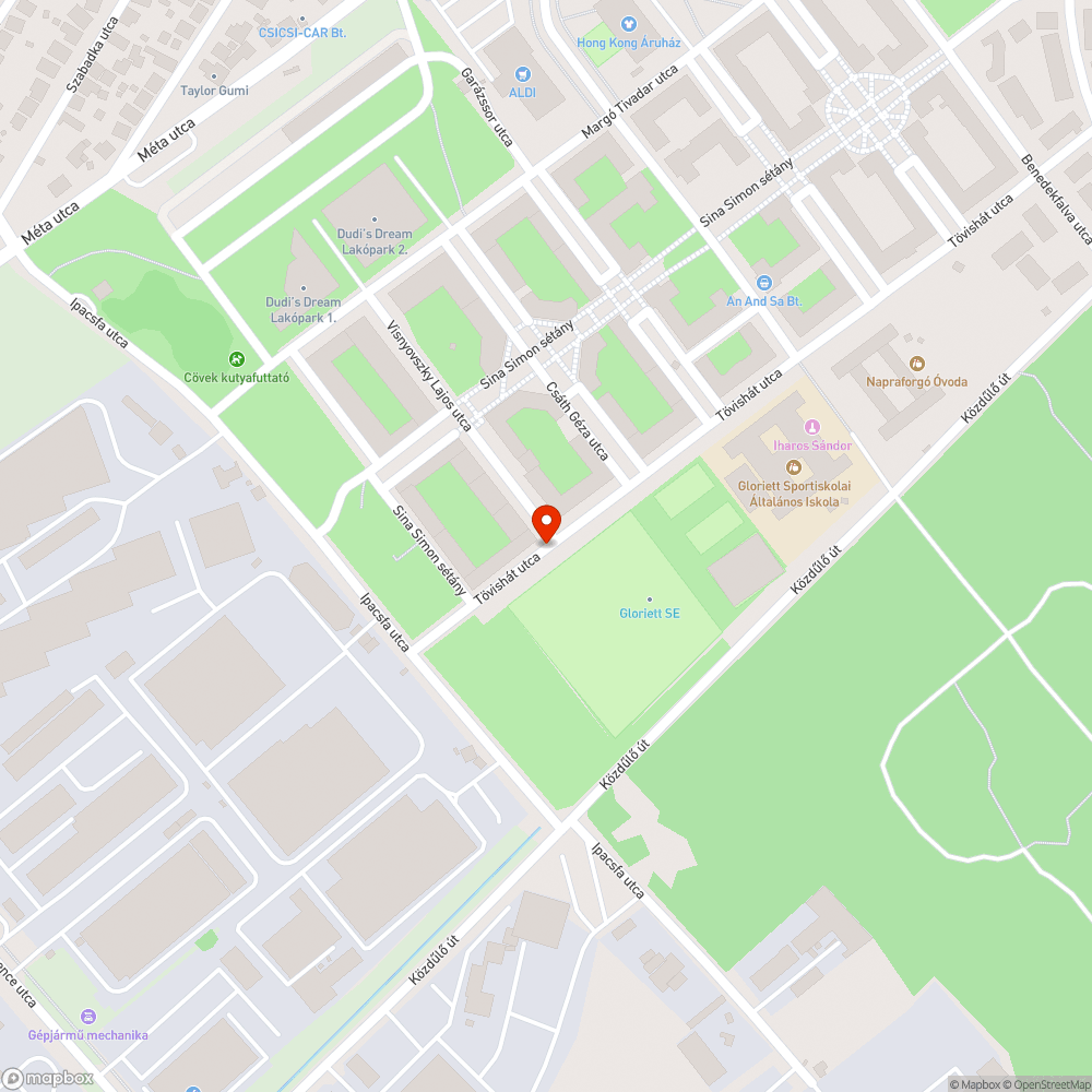 Kidőlt fa bejelentés helye