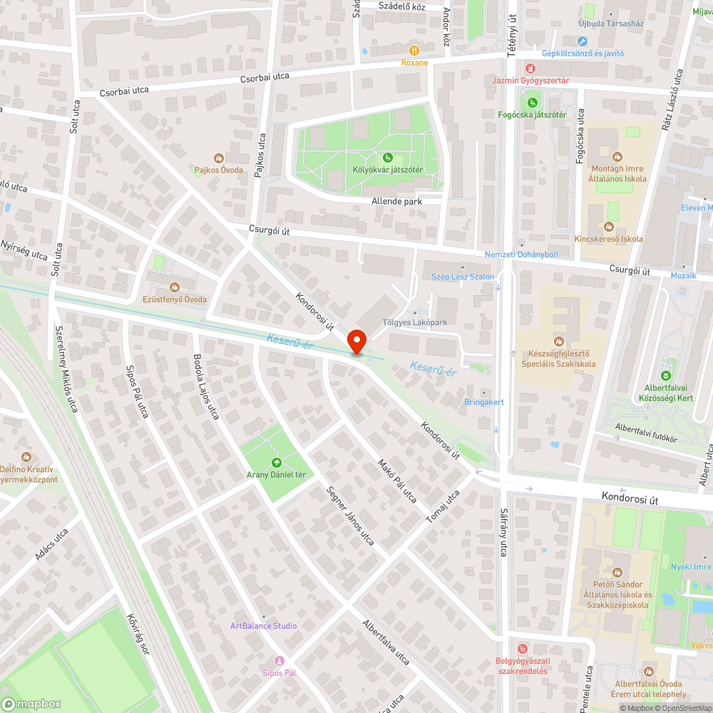 Letört felirat a patak gátján bejelentés helye