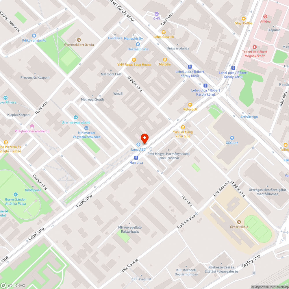 Lomok a járdán bejelentés helye