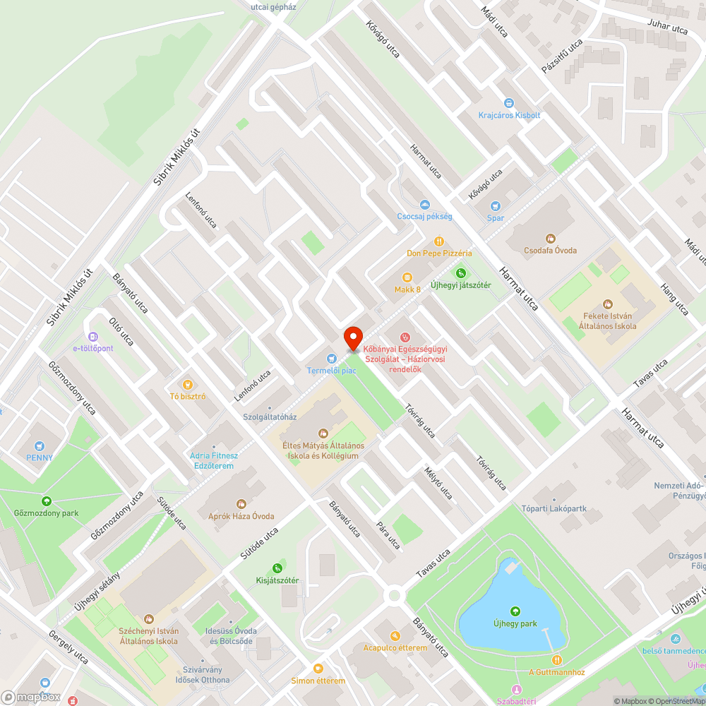 Kövek pótlása a felújított Újhegyi sétányon bejelentés helye