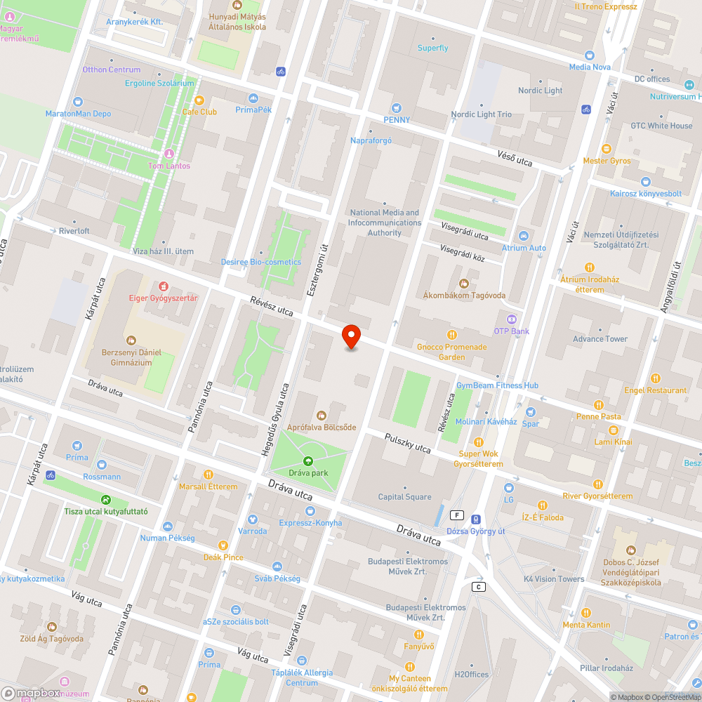 aknafedél-lyuk bejelentés helye