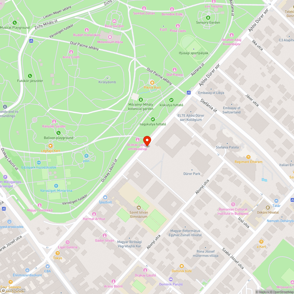 Szennyvíz a járdán Ajtósi Dürer soron bejelentés helye