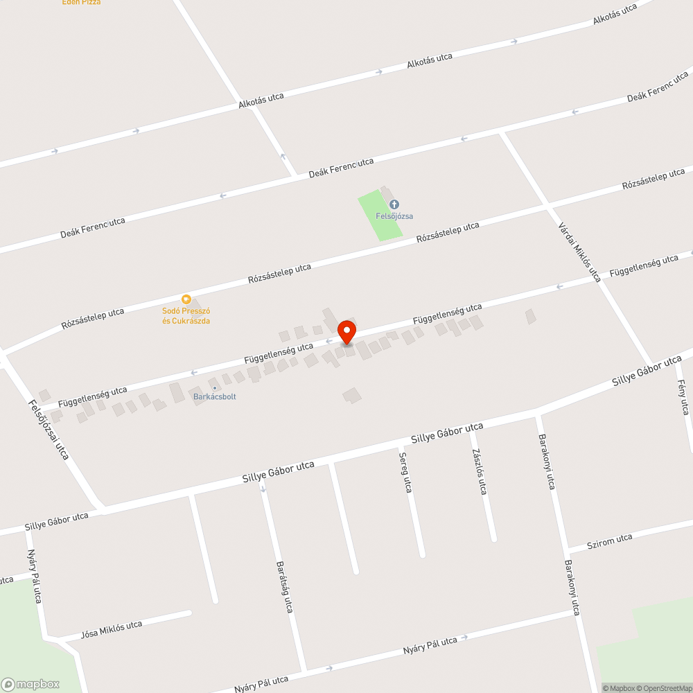 Megsüllyedt aszfalt bejelentés helye