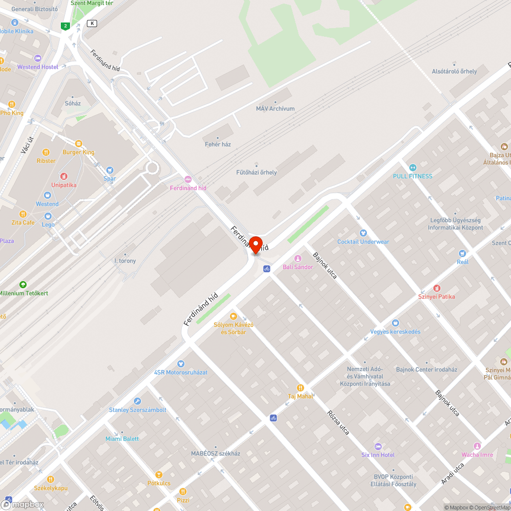 Podmaniczky utca - Ferdinánd híd gyalogos aluljáró bejelentés helye