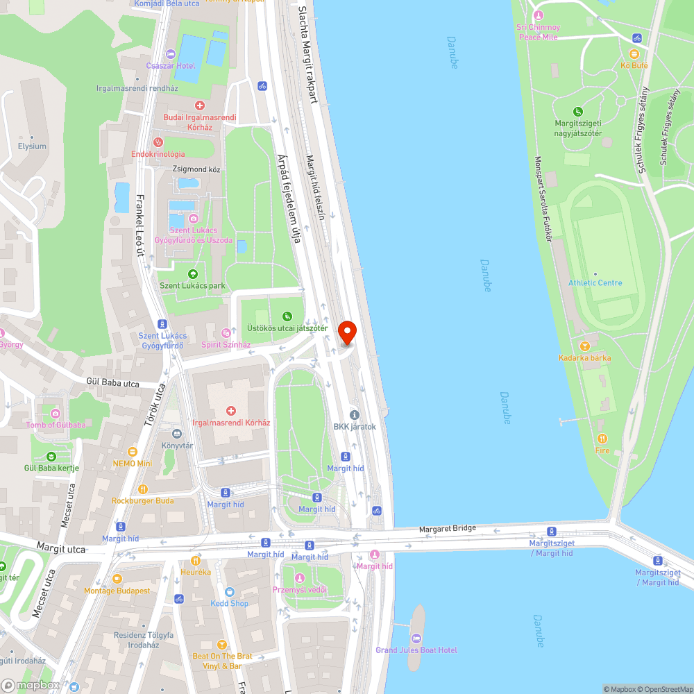 Támfalból kinövő cserjék a Margit hídnál bejelentés helye