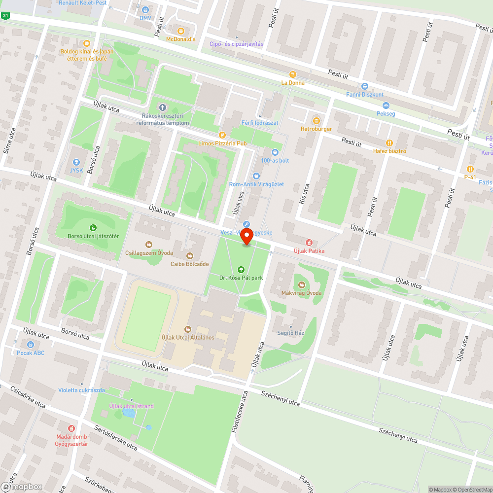 Csapda a pad és járda között... bejelentés helye