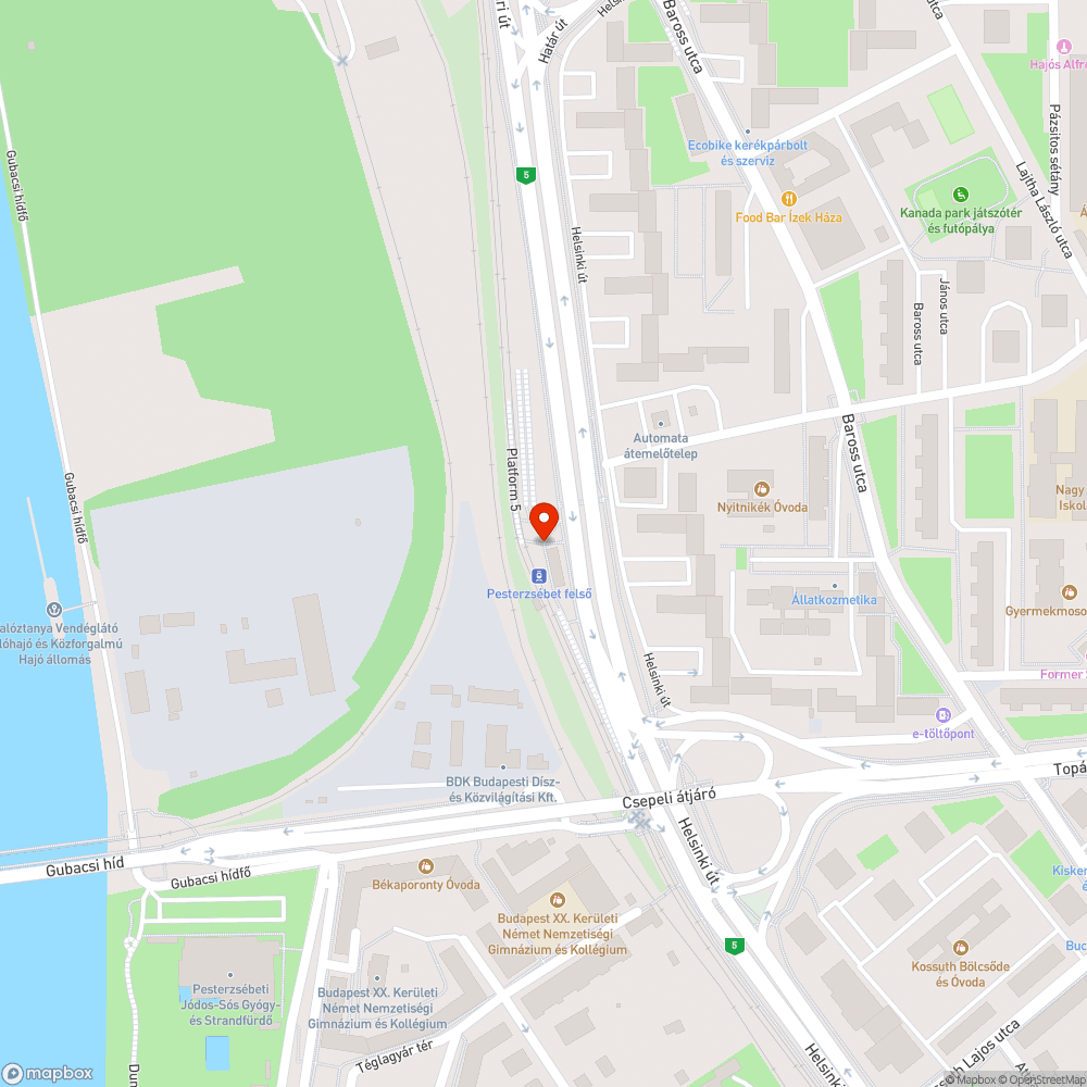 Hiányzó padok bejelentés helye