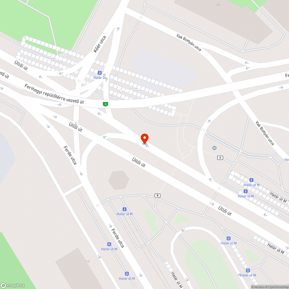 Elfordult jelzőlámpa a Határ útnál bejelentés helye