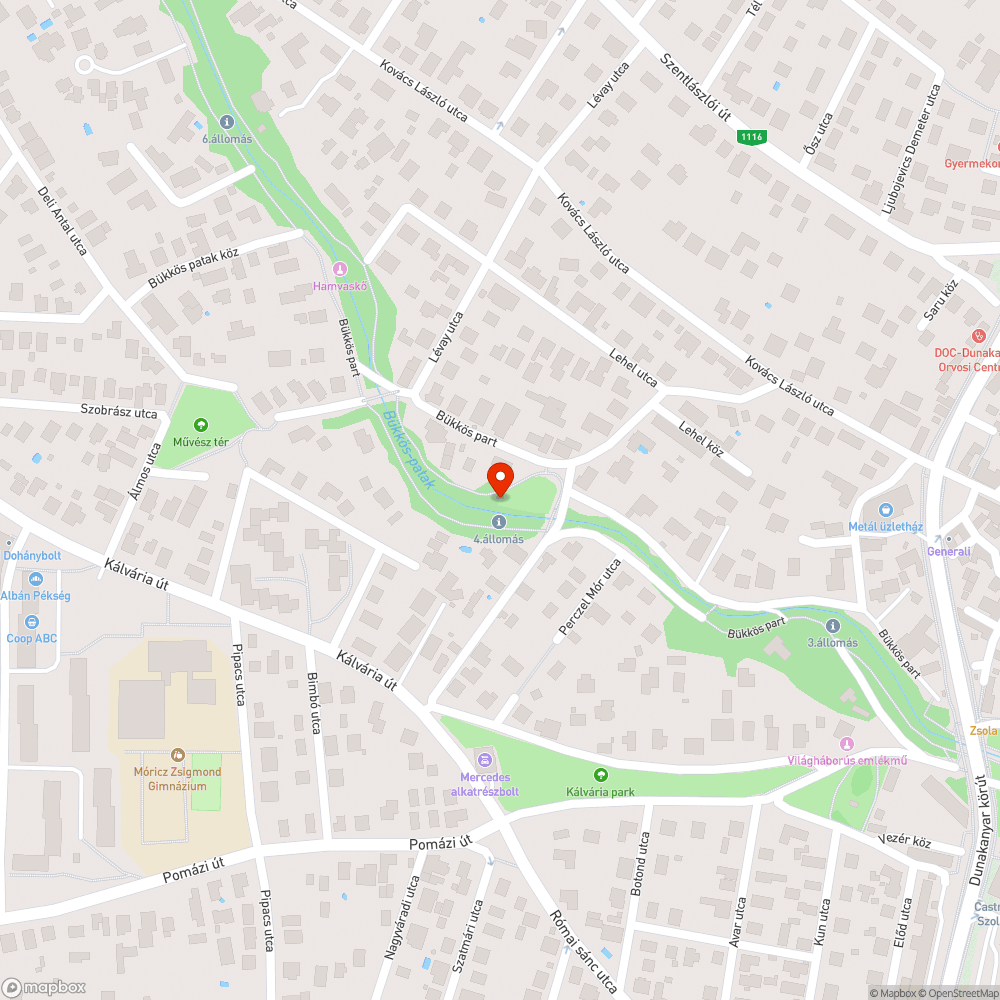 Bükkös patak kiépitett oldalfala megroggyant bejelentés helye