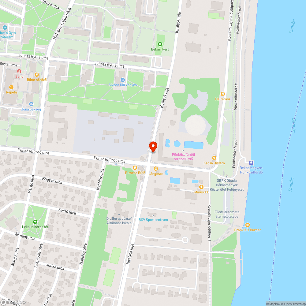 Nincs közvilágítás a Királyok útján bejelentés helye