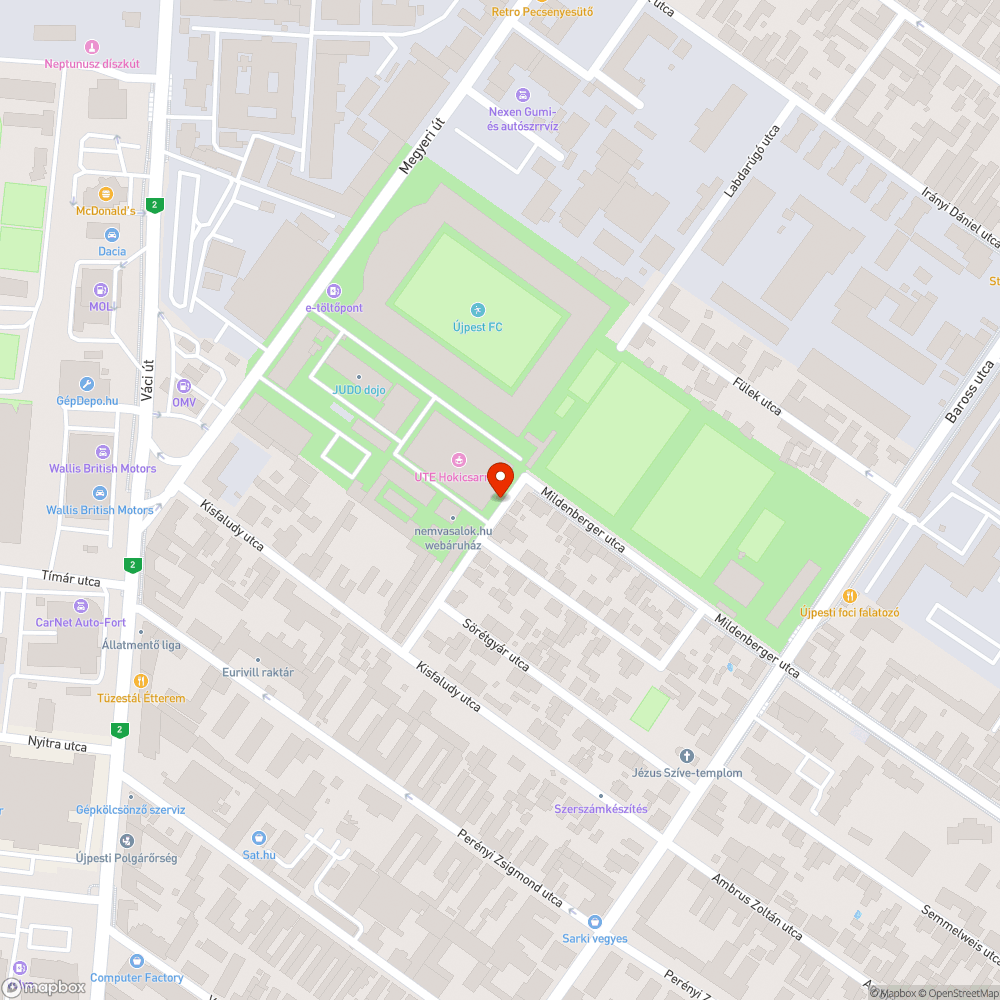 Elhagyott, rendszám nélküli furgon bejelentés helye