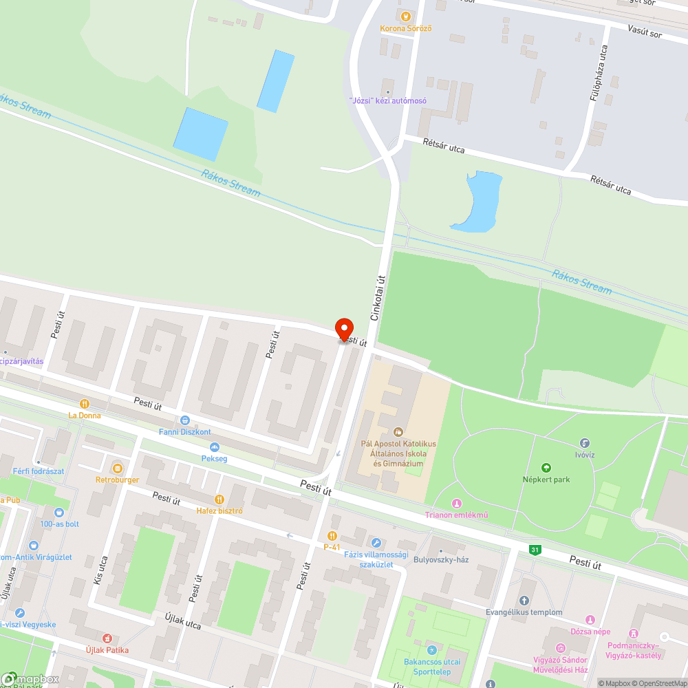 Jókora kátyúk közúton bejelentés helye