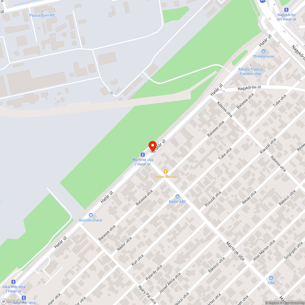 Felpúposodott aszfalt bejelentés helye