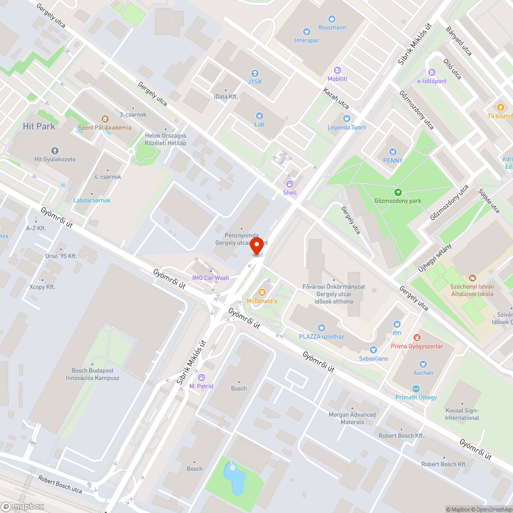 Útburkolati jel hiánya bejelentés helye