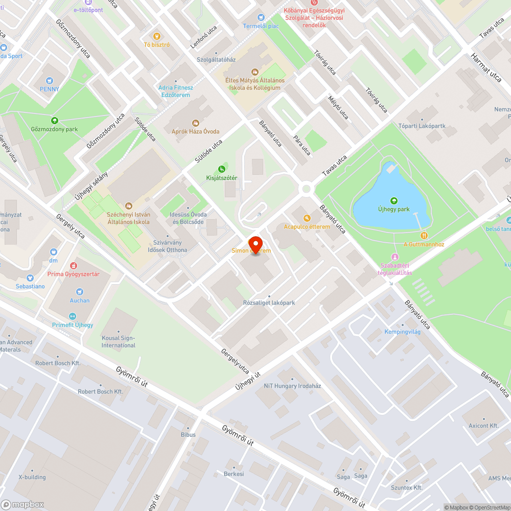 Kiszáradó fák bejelentés helye