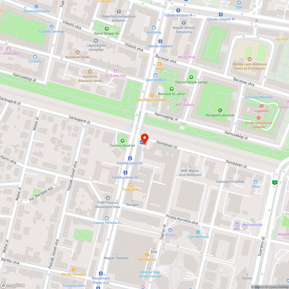 Elhagyott autó bejelentés helye