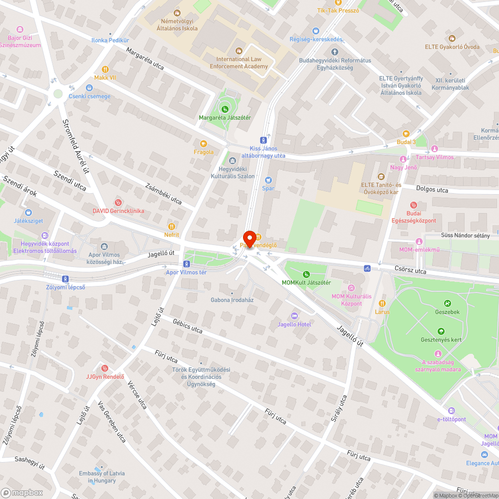 Kiégett jelzőlámpa bejelentés helye