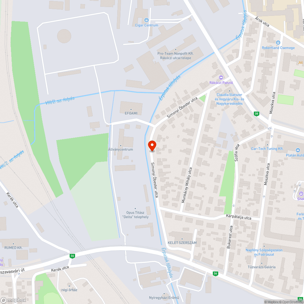 Használhatatlan járda bejelentés helye