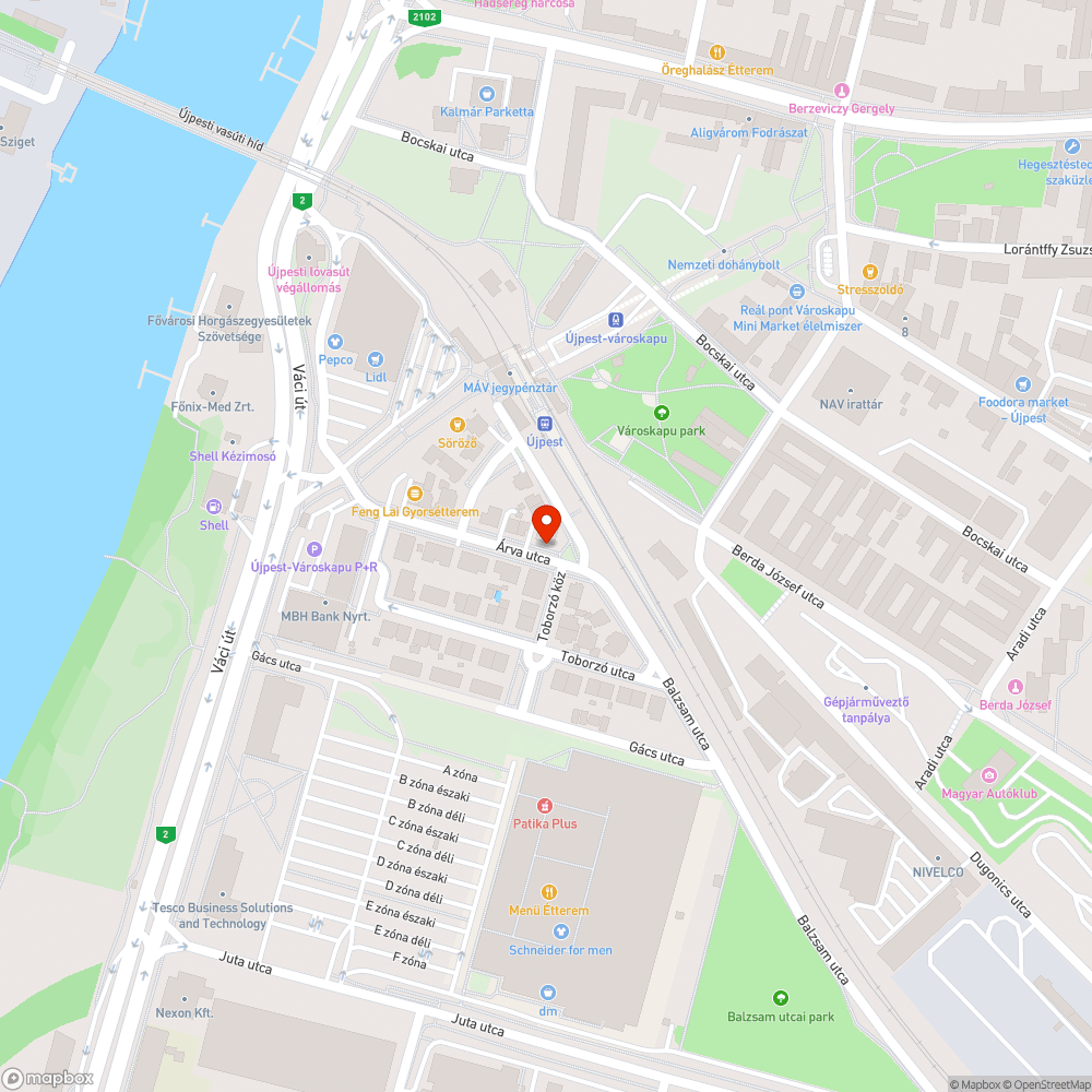 kátyú XIII. Árva u. 21 bejelentés helye