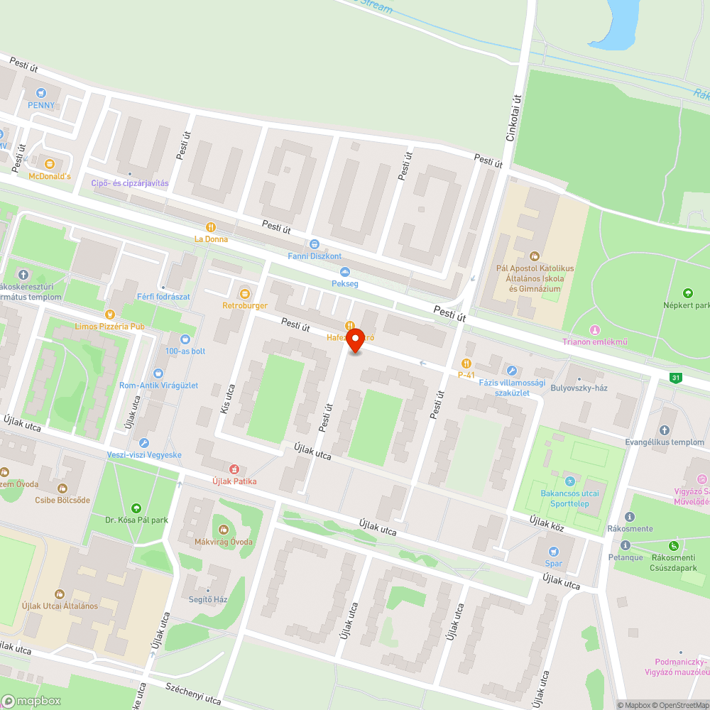 Illegális szemétlerakás bejelentés helye