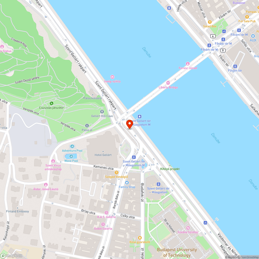 Rossz helyre tett WC-konténer a Gellért téren bejelentés helye